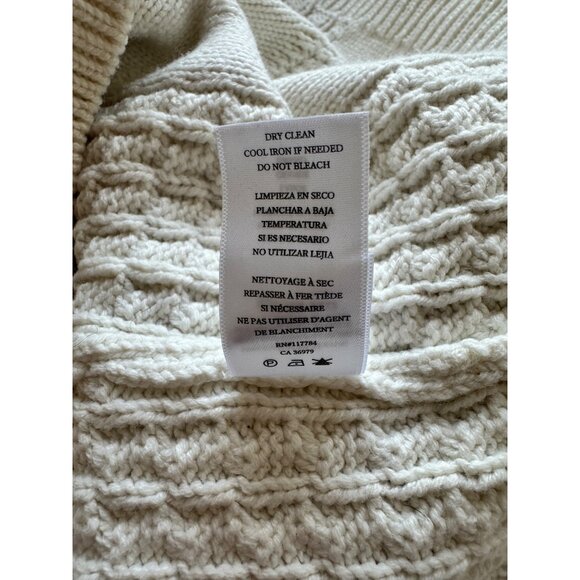 Rails Reese Patchwork Boxy Cable Cardigan- Cream Size M - Picture 11 of 11